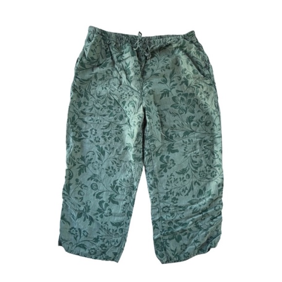 Tommy Bahama Pants - Tommy Bahama Teal Linen-Blend Pants